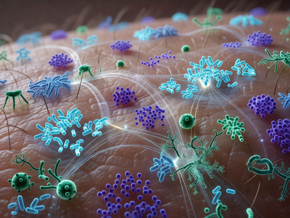 Digital optical sensor measuring micro-flora balance on the human epidermis layer