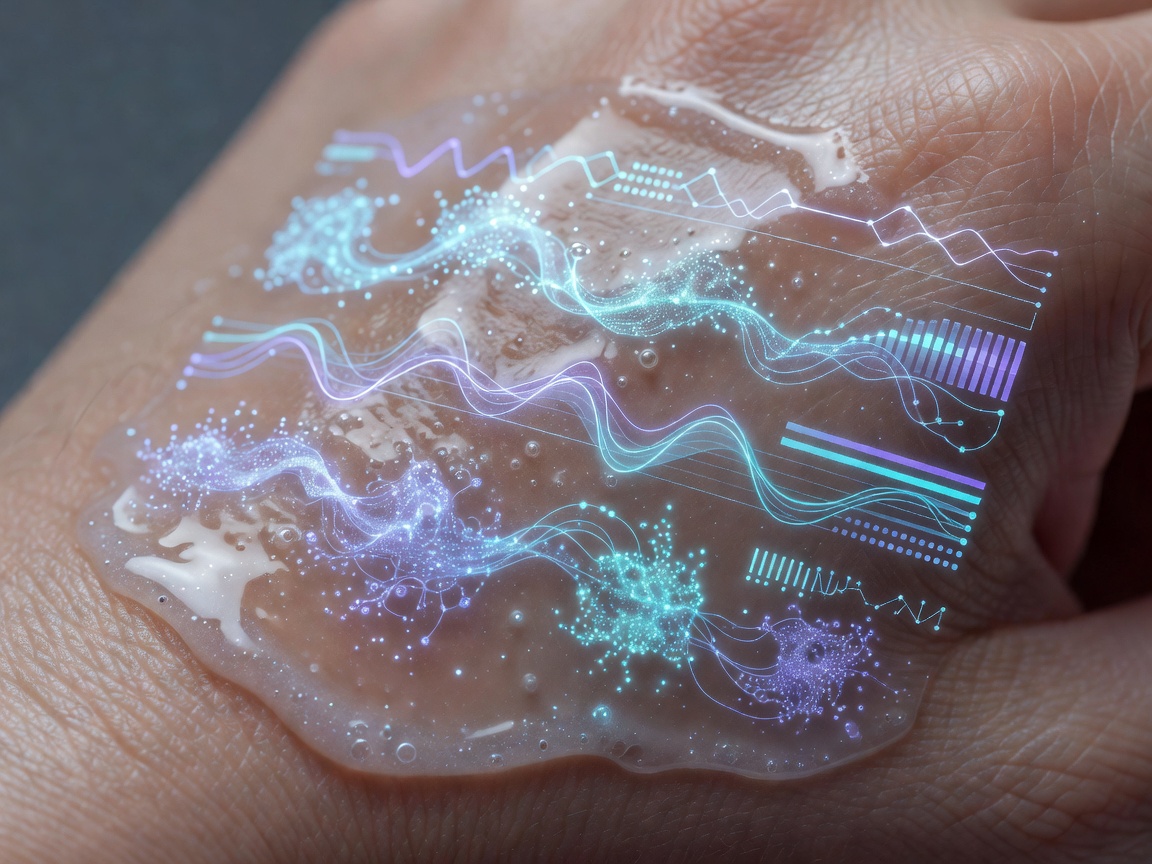 High-precision dermal telemetry scanner mapping skin microbiome and barrier moisture layers