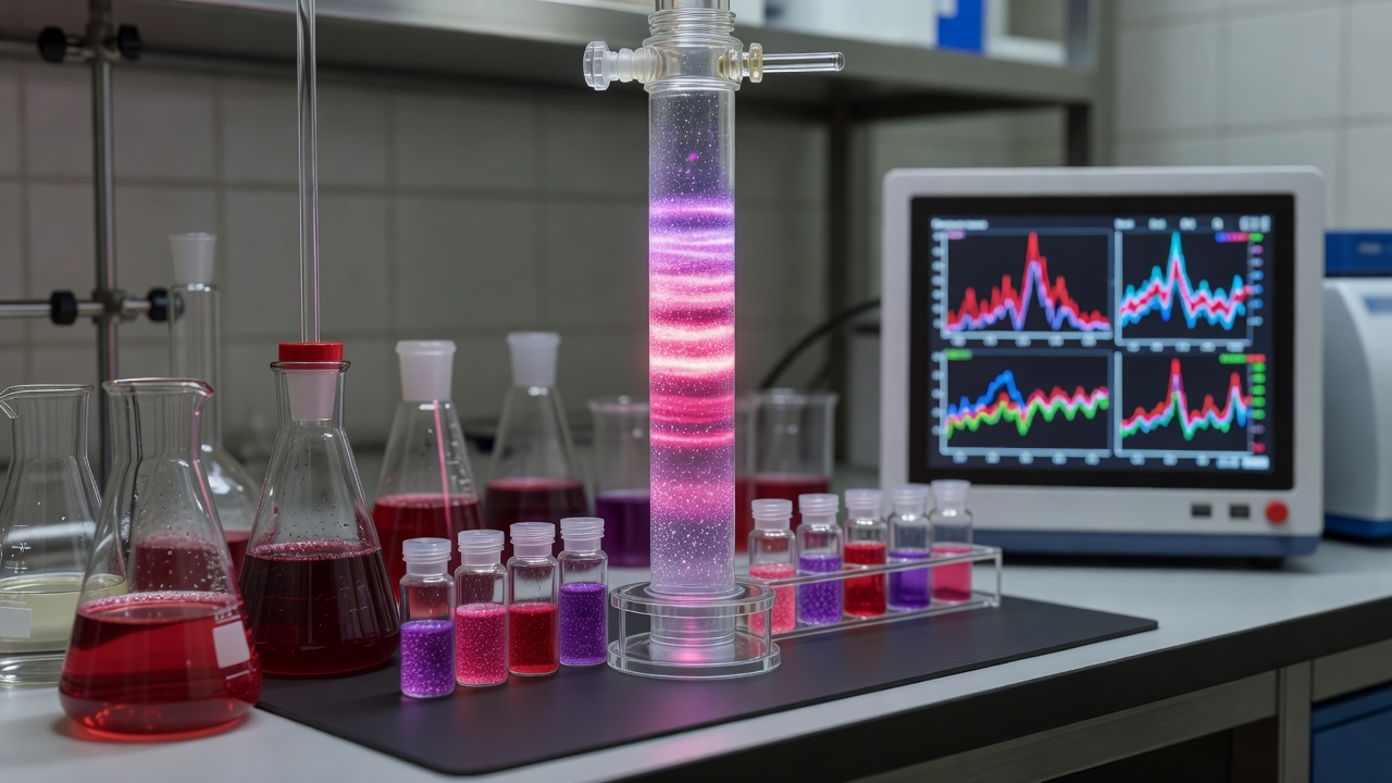 Phytochemical chromatographic analysis of Rosa Damascena stem cell anthocyanin complexes